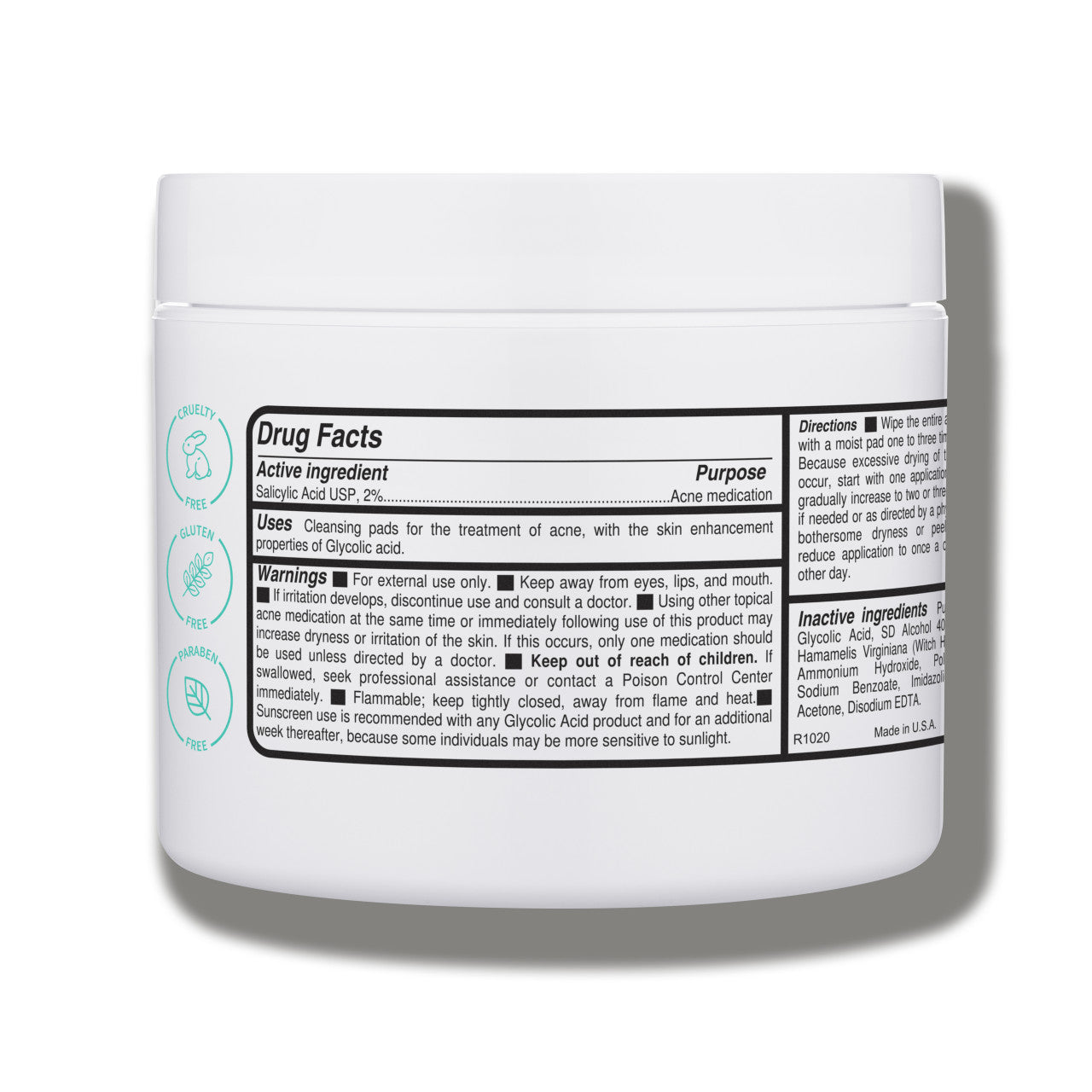 Replenix Gly-Sal 10-2 Clarifying Pads Back