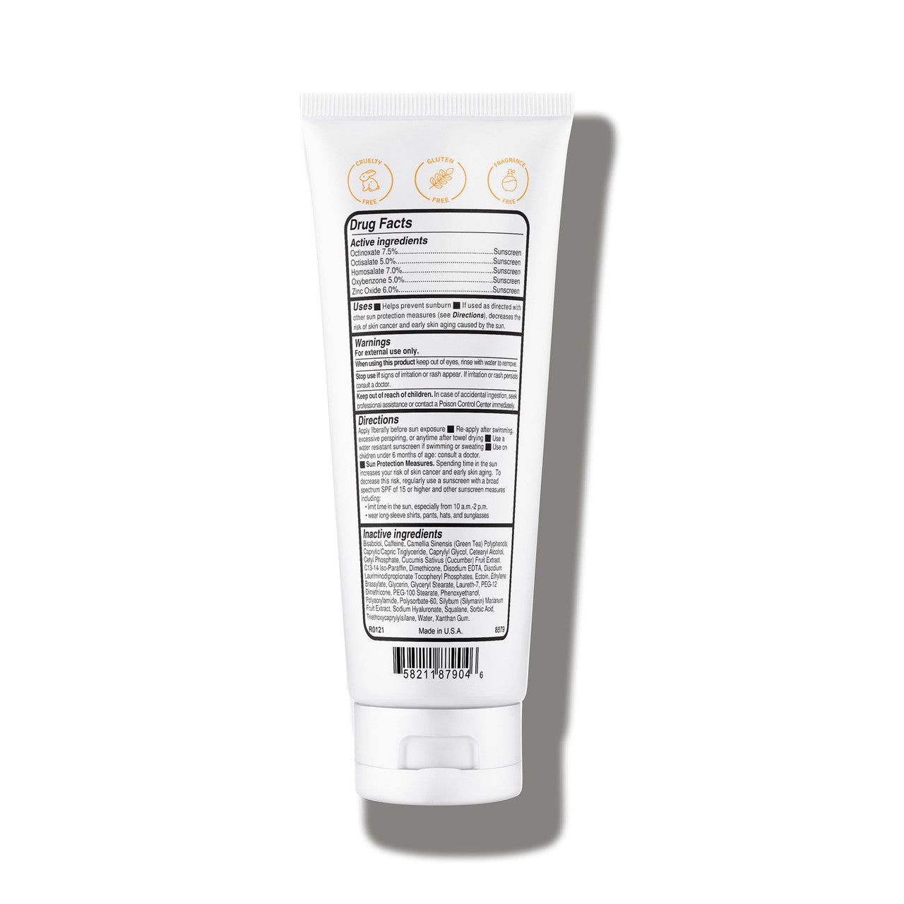 Replenix Hydrating Antioxidant Sunscreen SPF 50+ 4 oz back