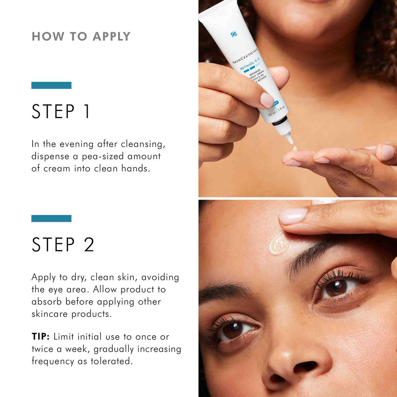 SkinCeuticals Retinol 0.5 - 1 oz - SkinElite - how to use