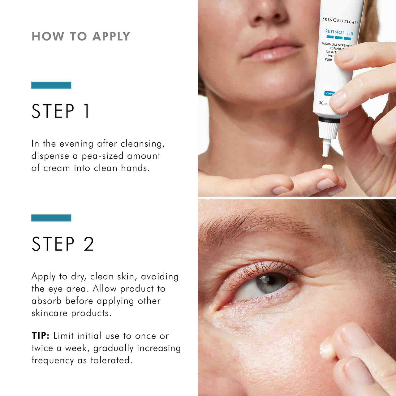SkinCeuticals Retinol 1.0 - 1 oz - SkinElite - directions