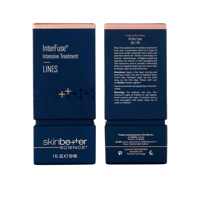 SkinBetter Science InterFuse Intensive Treatment LINES 1 fl oz - SkinElite - box