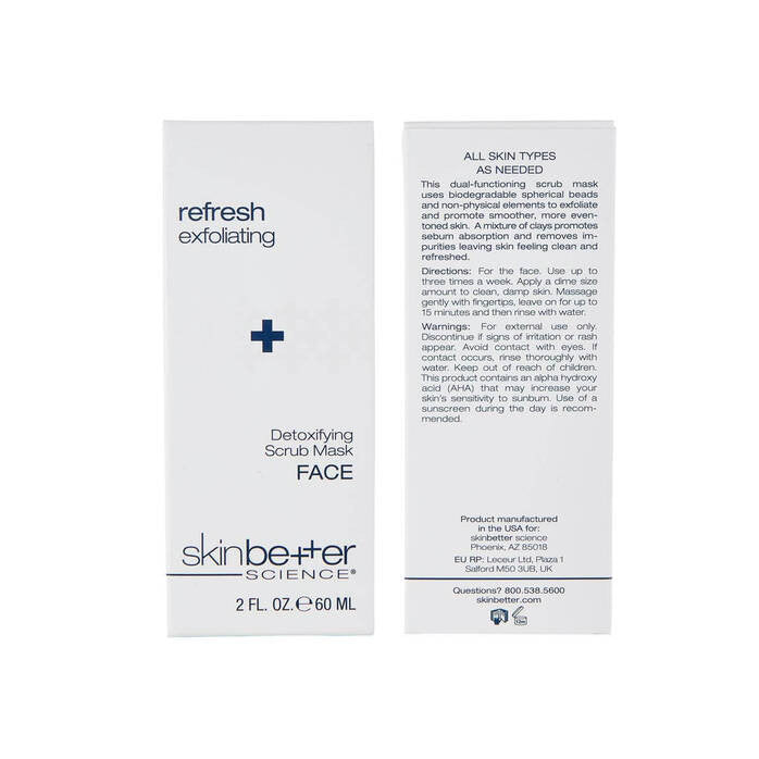 SkinBetter Science Detoxifying Scrub Mask 2 oz - SkinElite - box