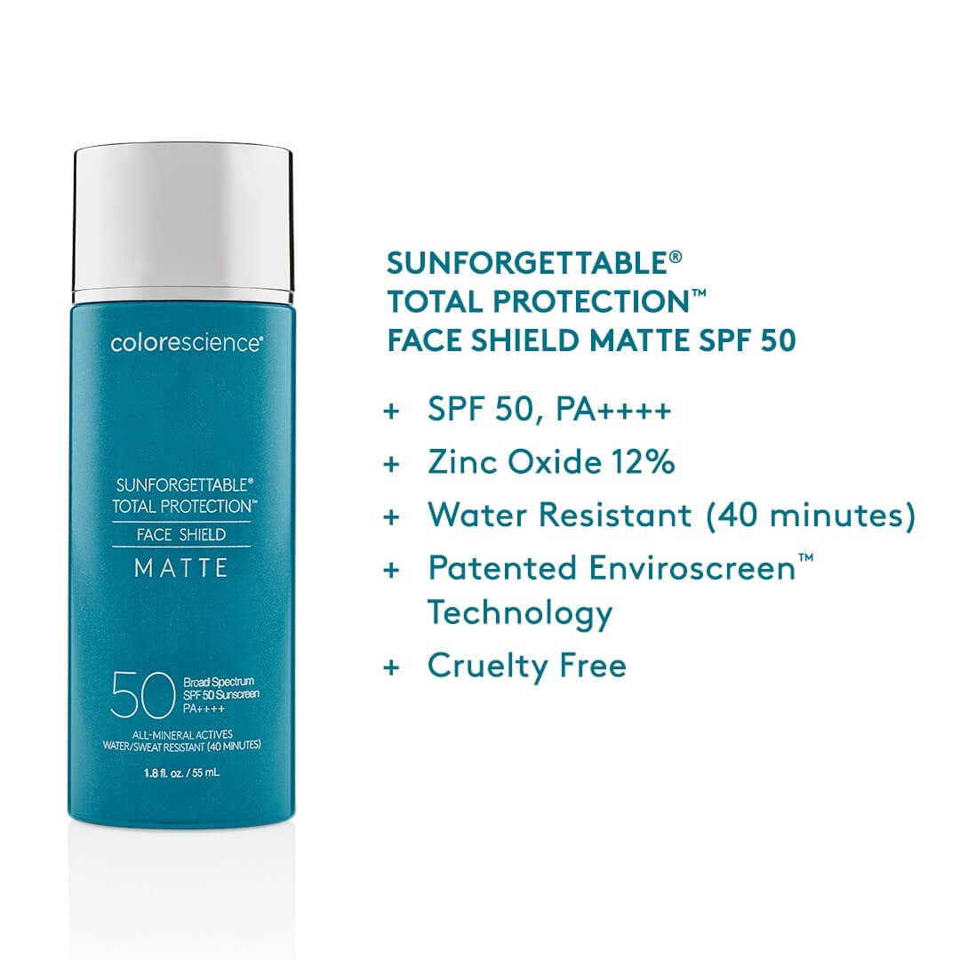 Colorescience Sunforgettable® Total Protection® Face Shield Matte SPF 50 - 1.8 fl oz - SkinElite - details