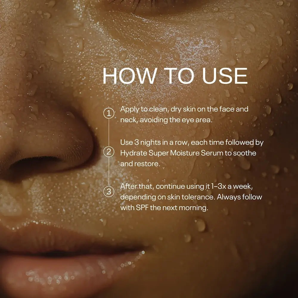 TUEL AHA Moment Double Action Resurfacing Serum 2 oz how to use