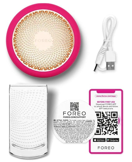 FOREO UFO 3 - Fuchsia - SkinElite - what's included