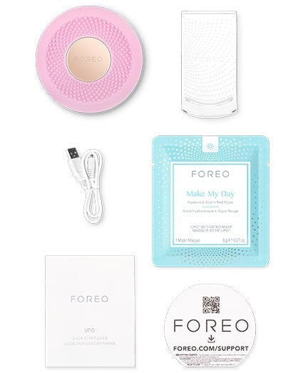 FOREO UFO mini pink contents