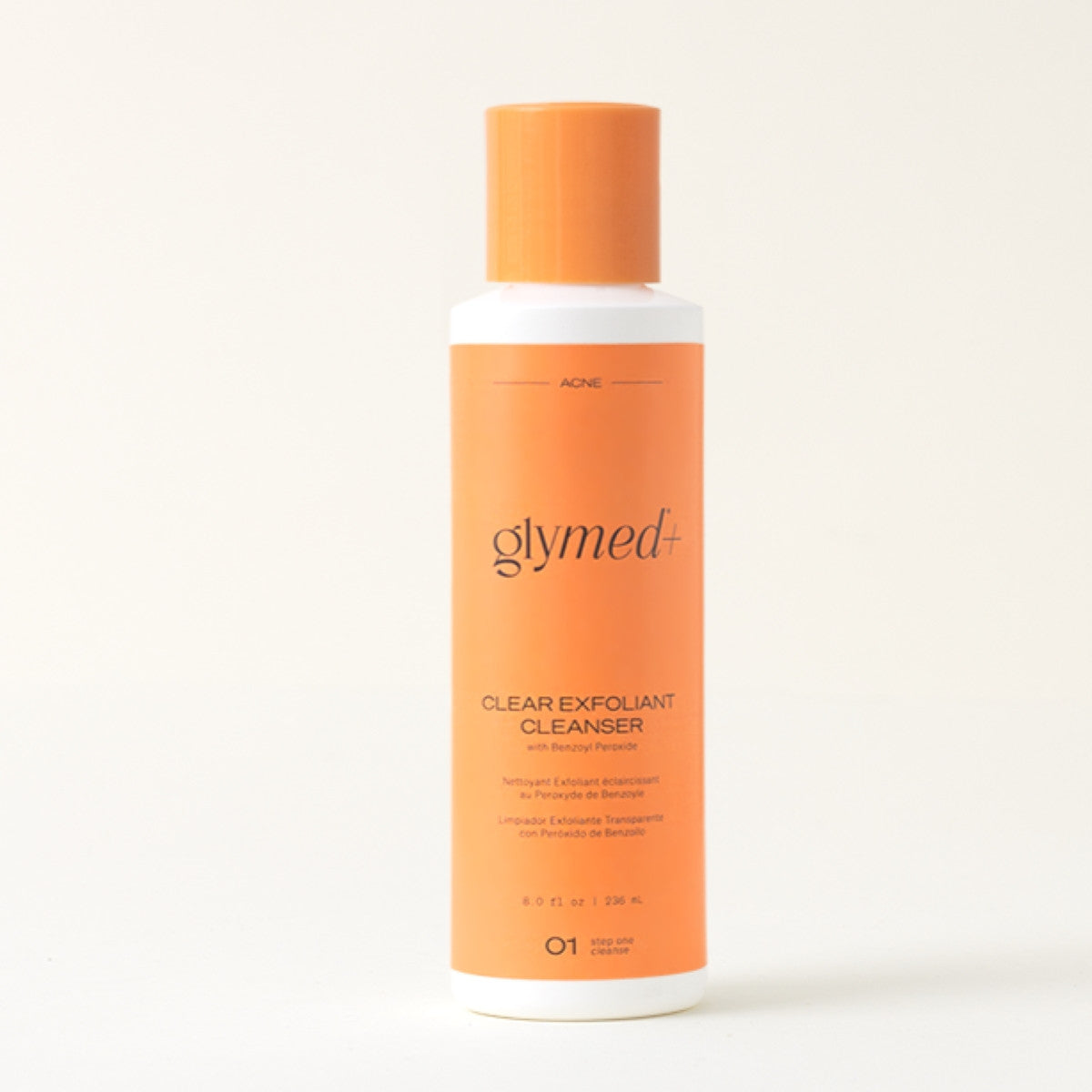 GlyMed Clear Exfoliant Cleanser with Benzoyl Peroxide 8 oz - SkinElite