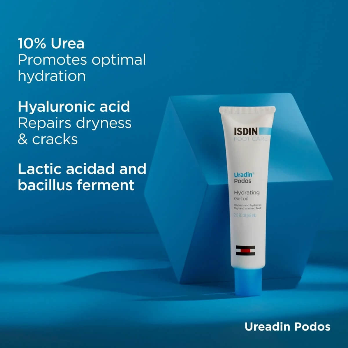 ISDIN Uradin Podos Hydrating Gel Oil 2.5 fl oz - SkinElite - ingredients