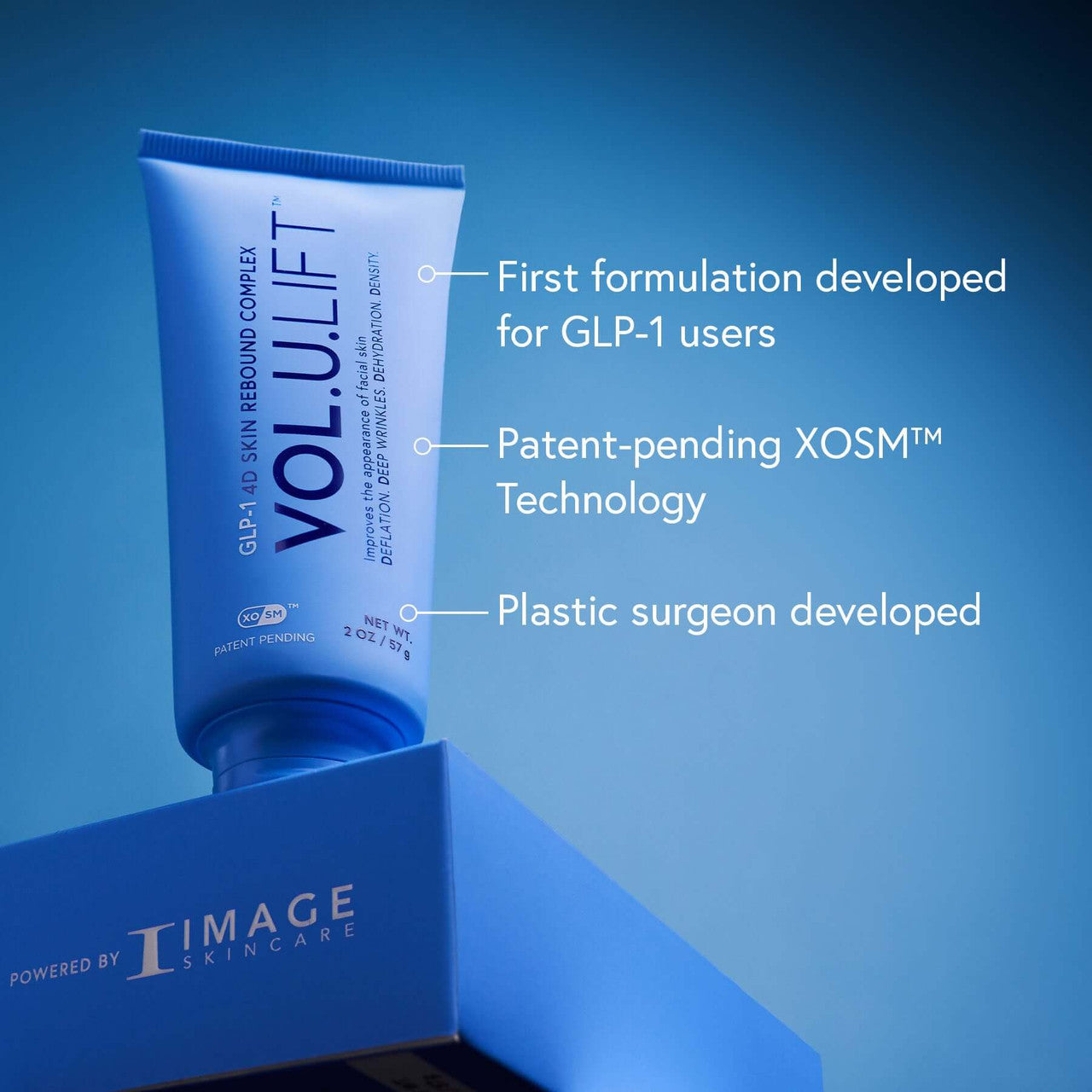IMAGE VOL.U.LIFT™ GLP-1 4D Skin Rebound Complex 2 oz - SkinElite - features
