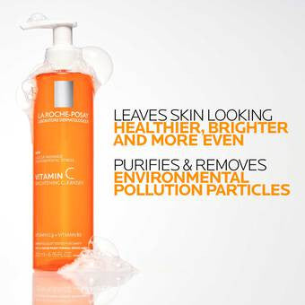 La Roche-Posay Vitamin C Brightening Cleanser 6.76 fl oz - Skin Elite - benefits
