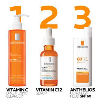 La Roche-Posay Vitamin C Brightening Cleanser 6.76 fl oz - Skin Elite - routine