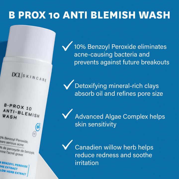 DCL B Prox 10 Anti-Blemish Wash 8 fl oz - SkinElite - benefits