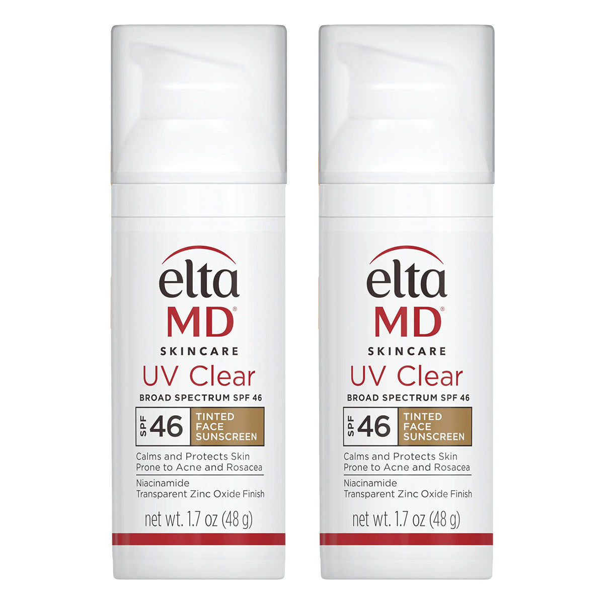 EltaMD UV Clear Sunscreen SPF 46 Tinted Duo  - Skin Elite 