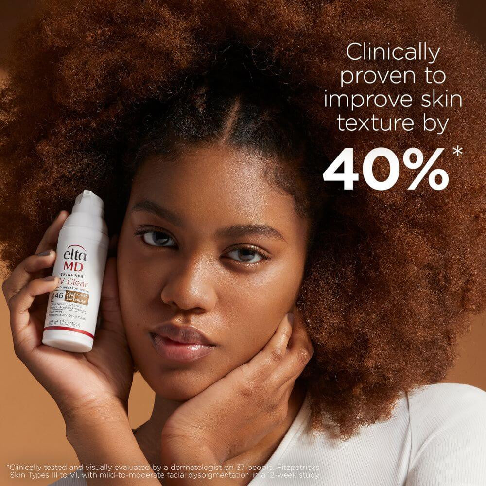 EltaMD UV Clear Deep Tinted Broad-Spectrum SPF 46 - 1.7 fl oz - SkinElite - improve texture