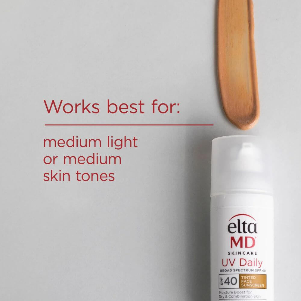 EltaMD UV Daily Sunscreen Broad-Spectrum SPF 40 Tinted - SkinElite - skin tones