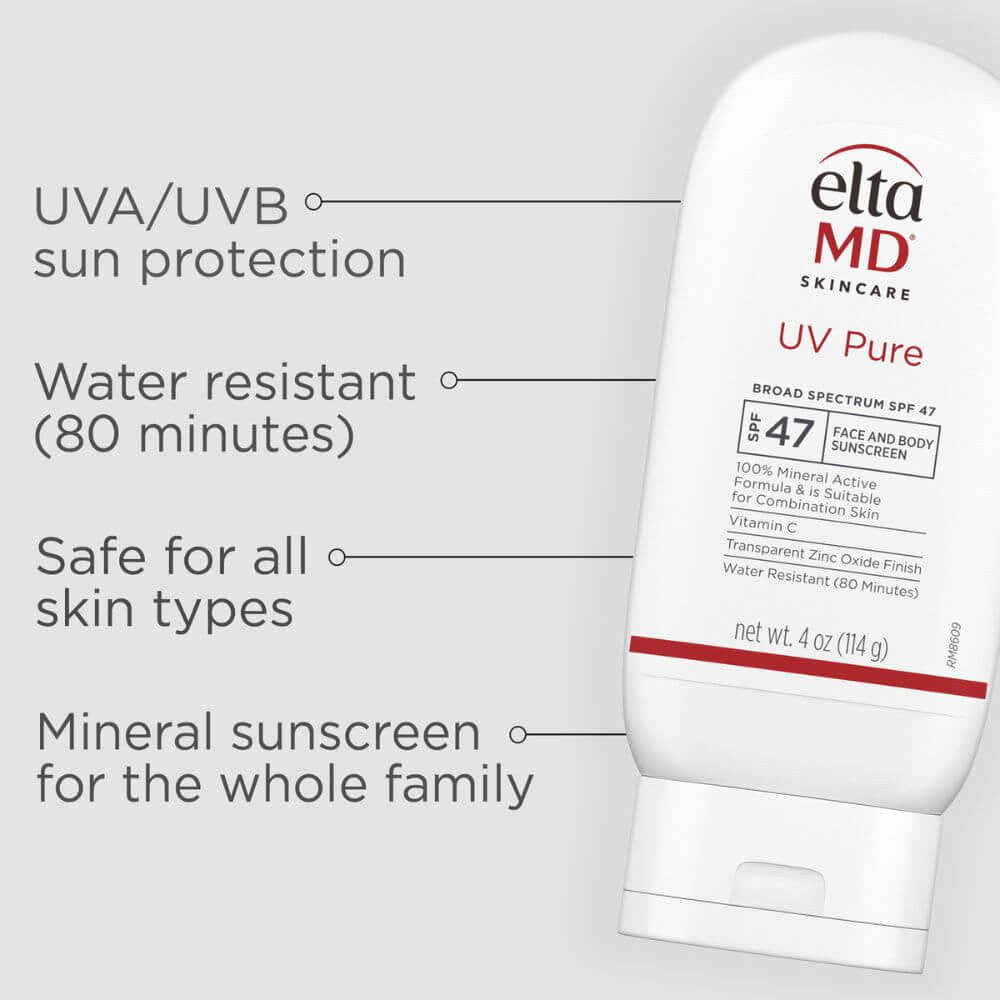 EltaMD UV Pure Broad Spectrum SPF 47 4 oz - Skin Elite - benefits