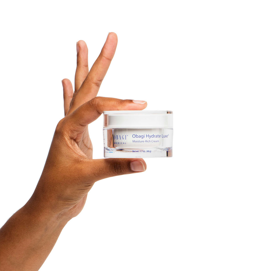 Obagi Hydrate Luxe Moisture-Rich Cream in Hand