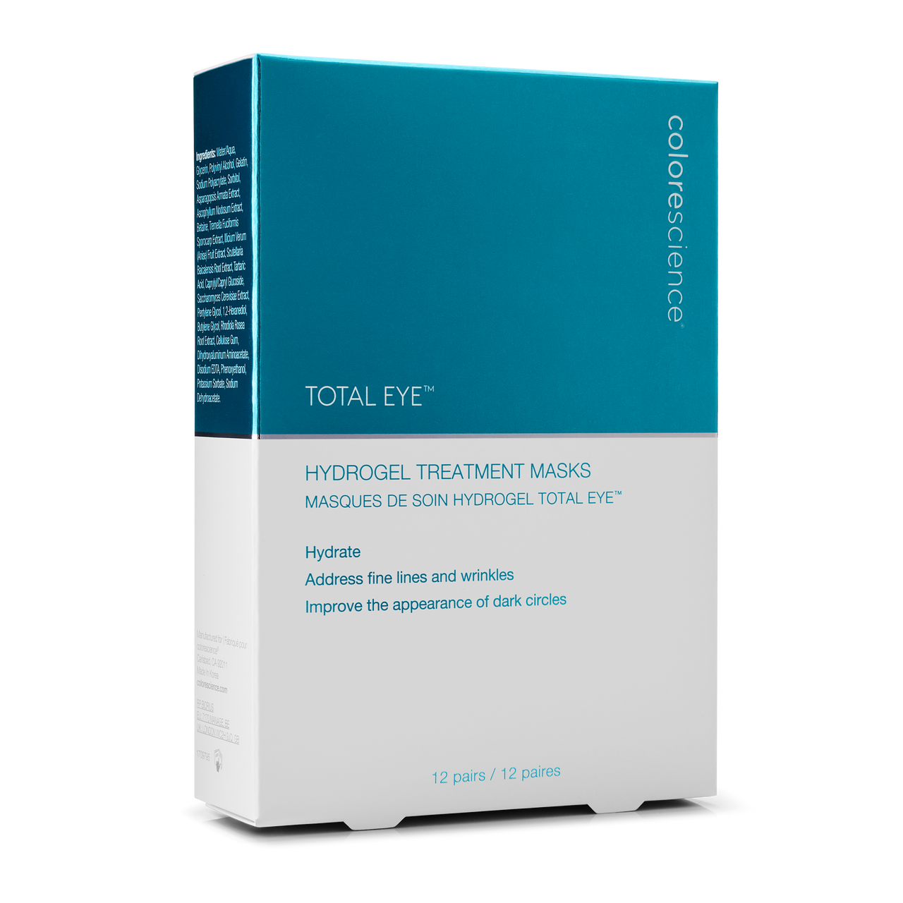 Colorescience Total Eye® Hydrogel Treatment Masks 12 pairs - SkinElite - box