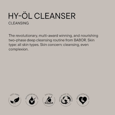 Babor HY-ÖL Cleanser 6.76 fl oz - SkinElite - Benefits