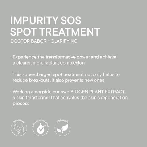 Doctor Babor Impurity SOS Spot Treatment | SkinElite - benefits