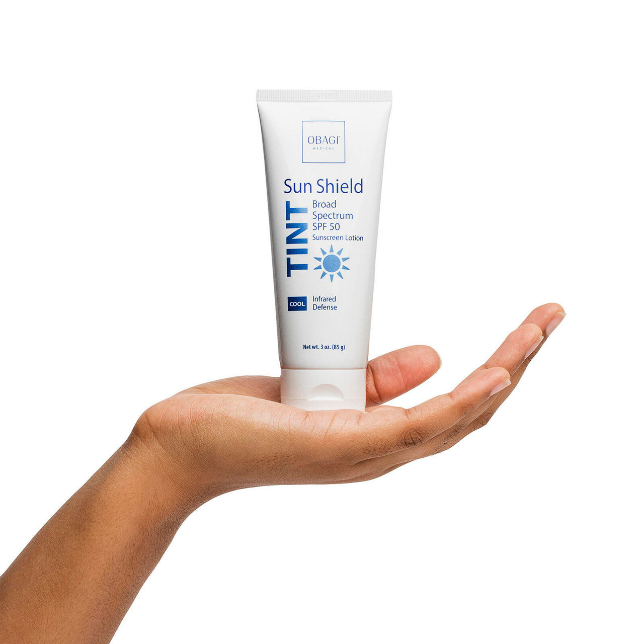 Obagi Sun Shield TINT Broad Spectrum SPF 50 Cool 3 fl oz - holding product