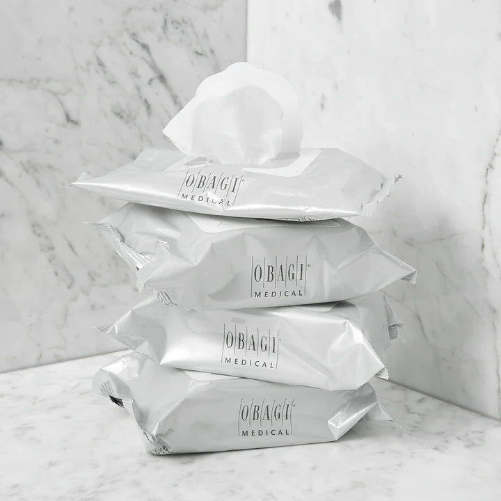 Suzan Obagi Cleansing Wipes - Pack of 25 wipes - stacked