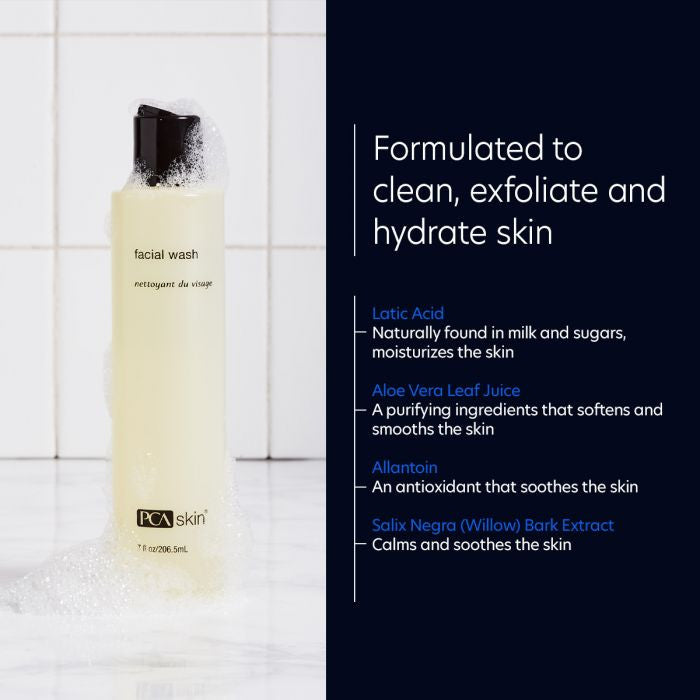 PCA Skin Facial Wash 7 fl oz - info graphic 2