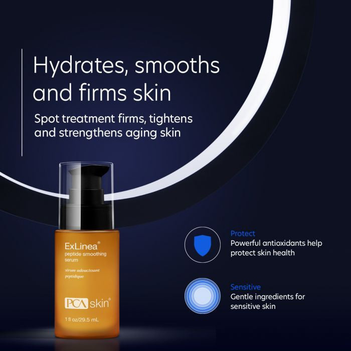 PCA Skin ExLinea Peptide Smoothing Serum 1 fl oz - infographic 1