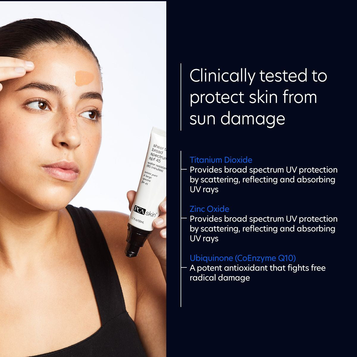 PCA Skin Sheer Tint Broad Spectrum SPF 45 1.7 fl oz - infographic 2