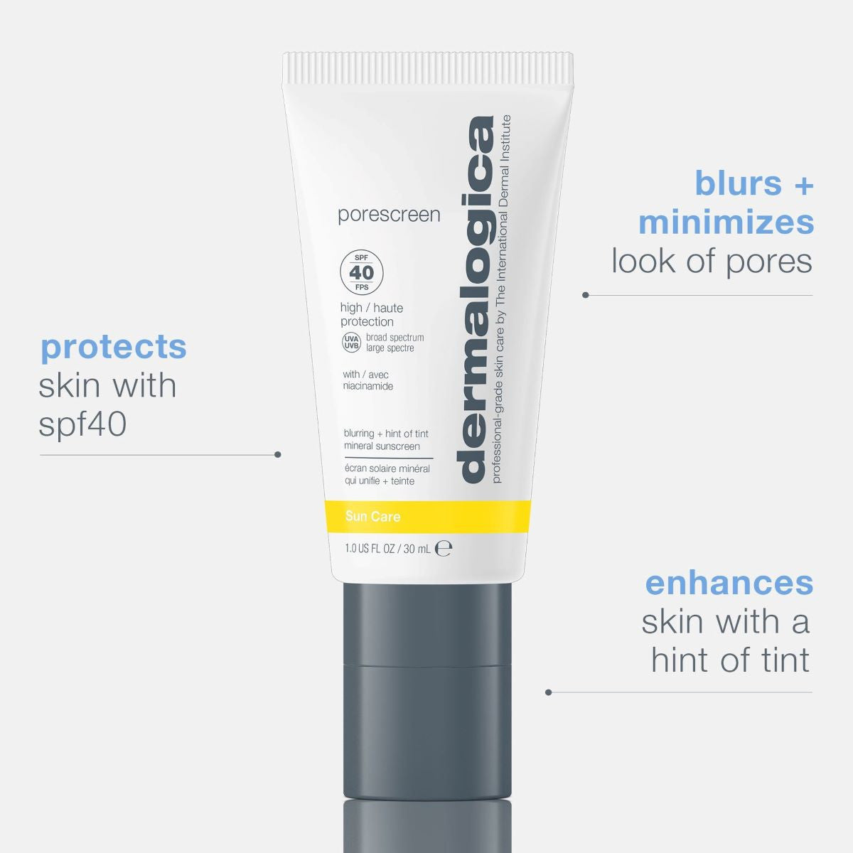 Dermalogica Porescreen Mineral Sunscreen SPF 40 - 1 fl oz - SkinElite - benefits