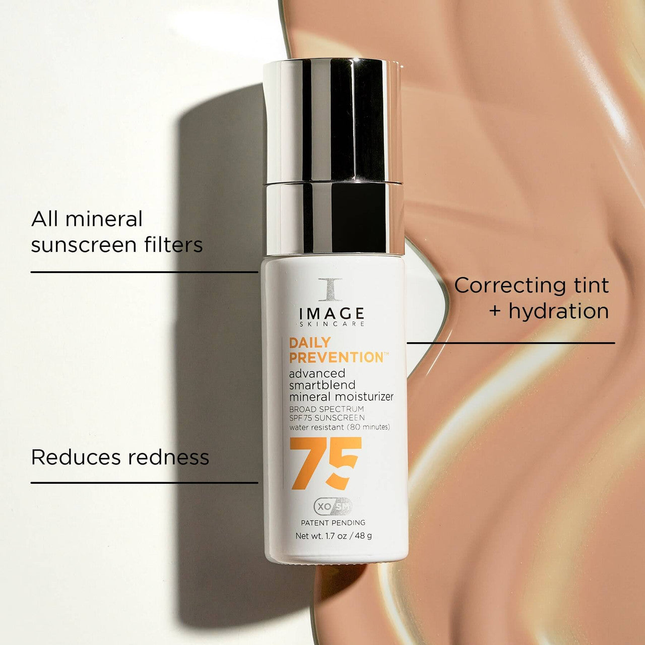 IMAGE DAILY PREVENTION advanced smartblend mineral moisturizer SPF 75 - 1.7 fl oz - SkinElite - benefits