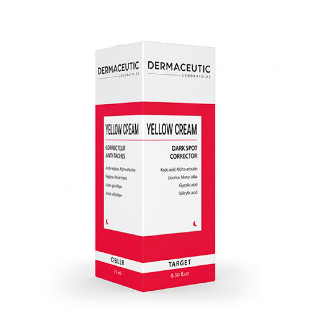Dermaceutic Yellow Cream Dark Spot Corrector 0.5 fl oz angle box