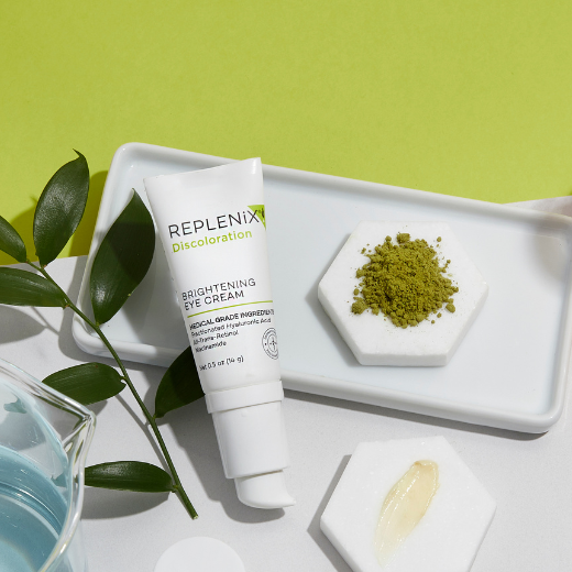 Image of a bottle of Replenix Discoloration Brightening Eye Cream