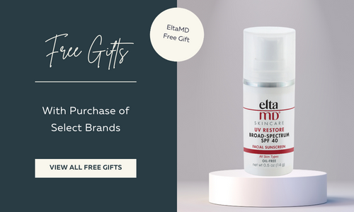Free gifts available with purchase of select brands