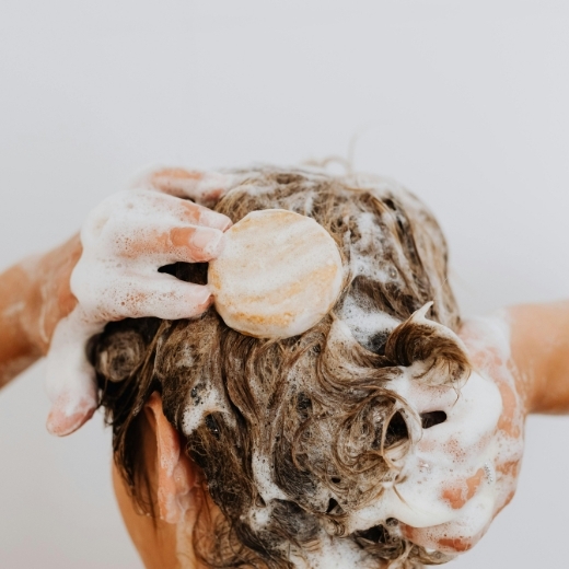 Woman washing hair