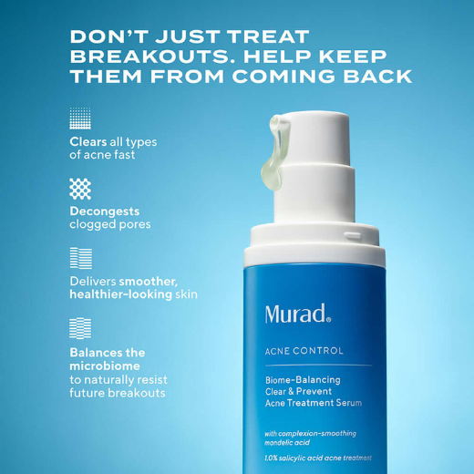 benefits of Murad's Biome-Balancing Acne Serum