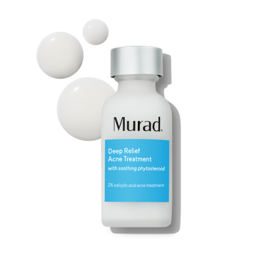 Murad Deep Relief Acne Treatment bottle and product drops